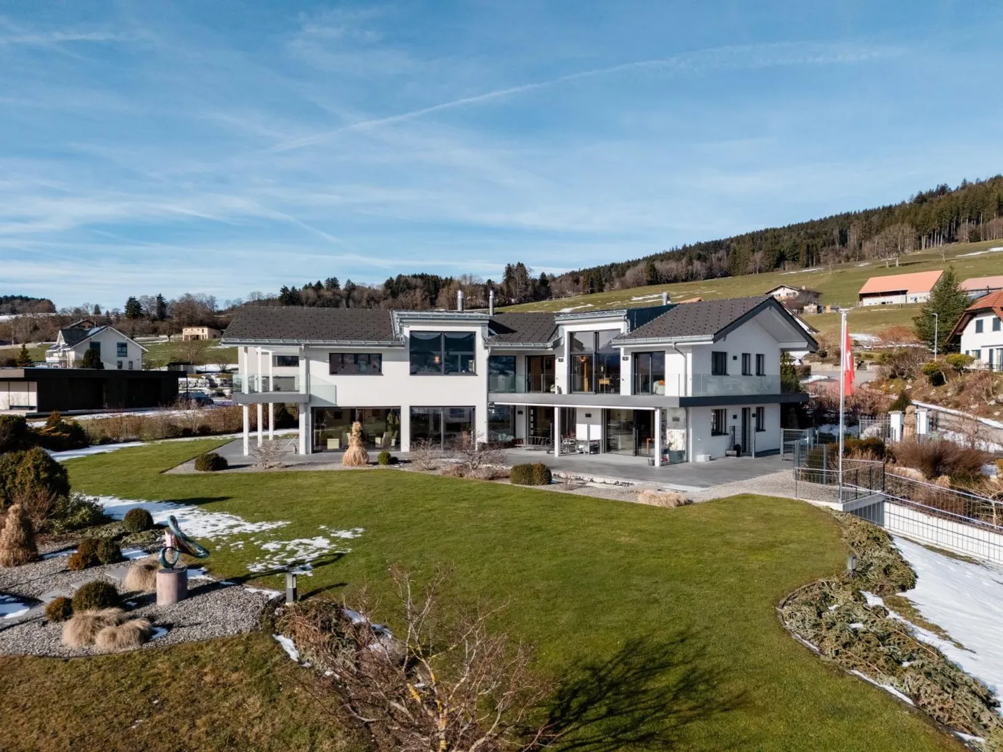 Prestigeträchtige Residenz mit offenem Panoramablick über die Region Gruyère - Foto 1 von 13