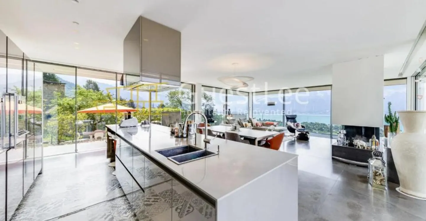 Contemporary architect-designed villa in the heart of Blonay - Photo 4 of 13
