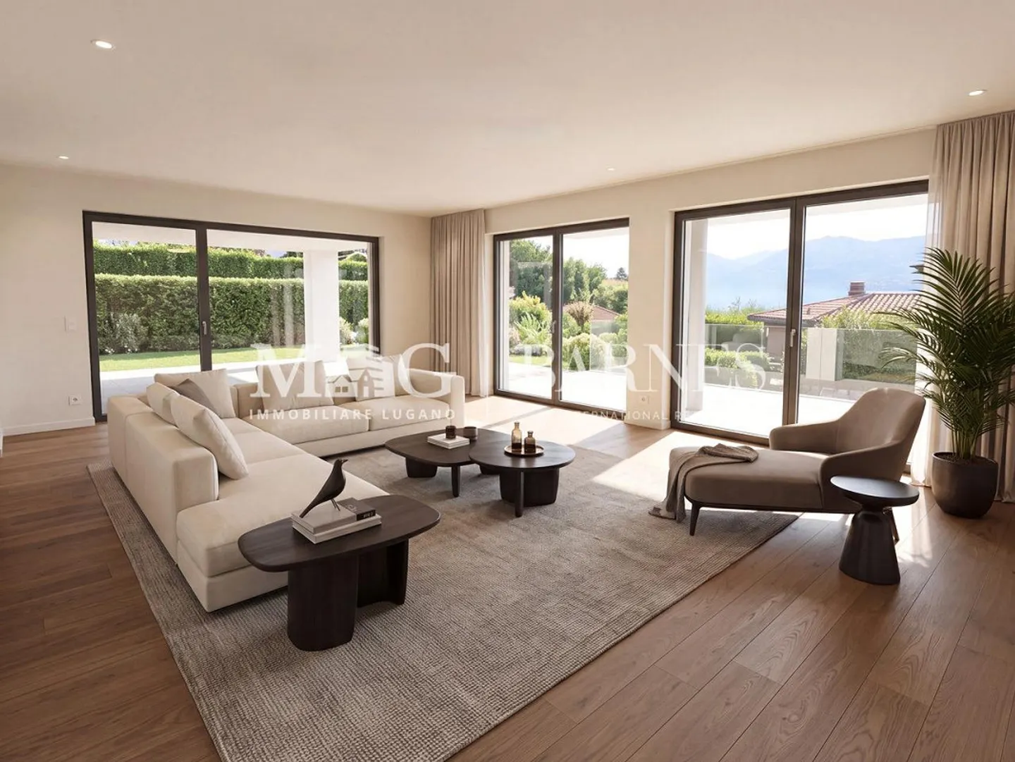 Gentilino, Collina d’Oro : Nouvel appartement 5.5 pièces avec jardin - Photo 2 sur 9