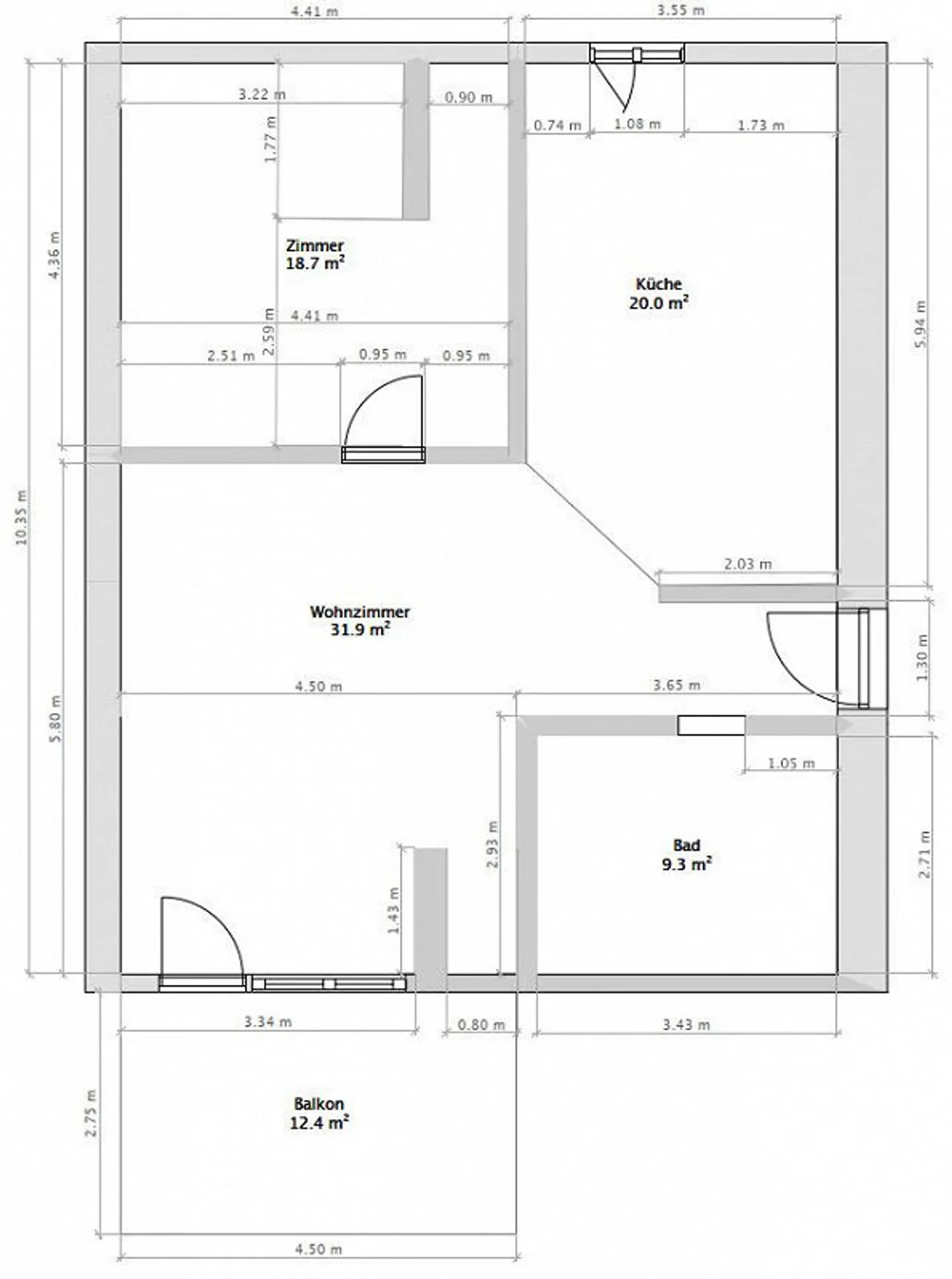 Moderno appartamento mansardato di 2,5 stanze con balcone a 8555 Müllheim - Foto 21 di 21