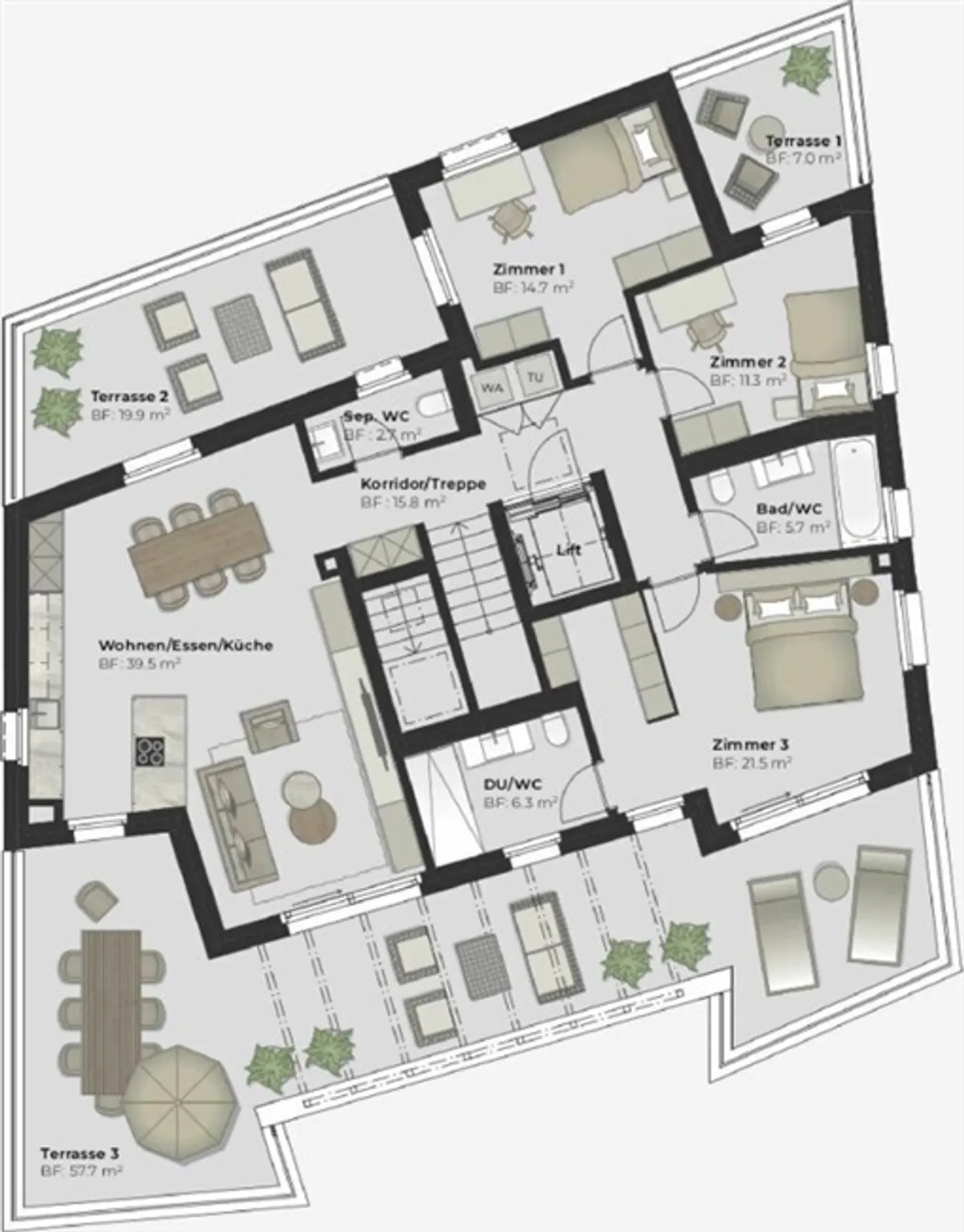 Au-delà de l'Ordinaire Un Nouveau Logement Confortable au Cœur de Gossau - Photo 7 sur 8