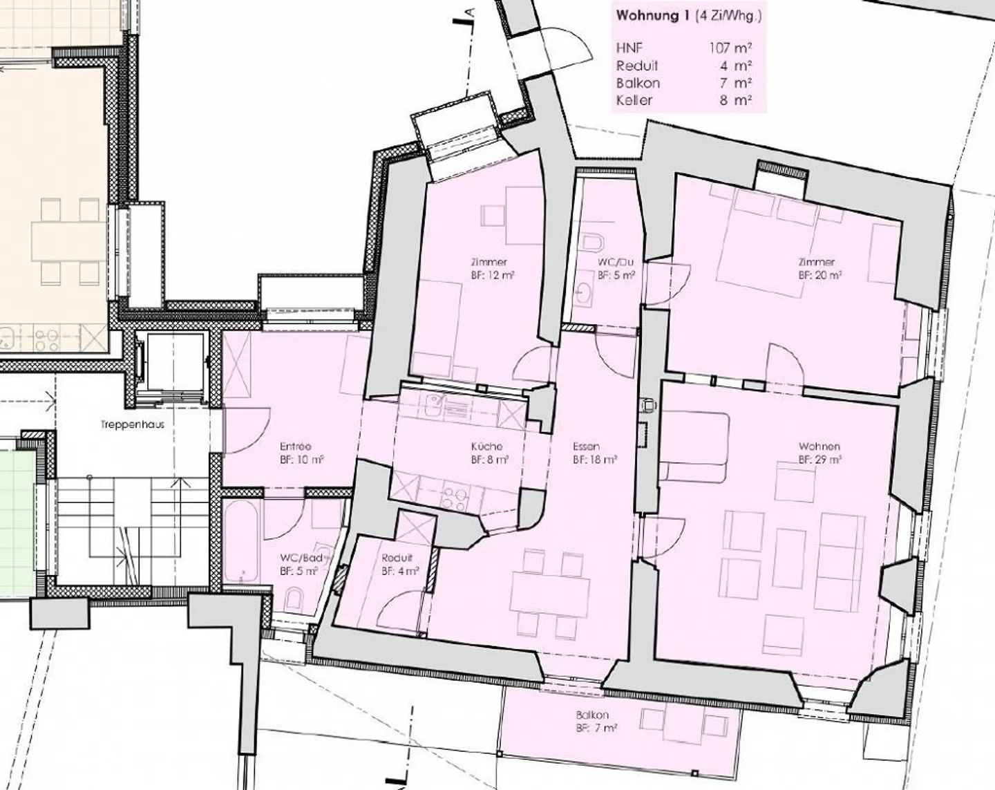 Appartement douillet avec poêle en faïence - Photo 13 sur 13