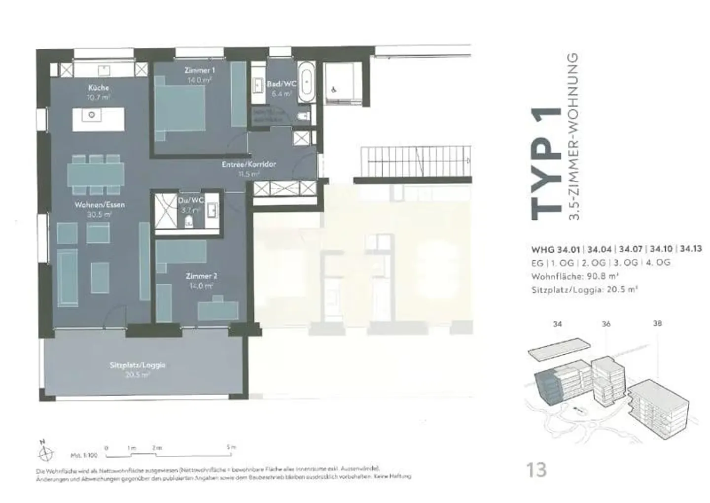 Living in Arrivo, attractive, modern 3.5-room apartment on the 2nd floor - Photo 5 of 9