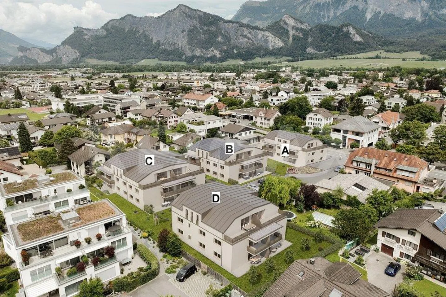 Attique moderne avec terrasse dans le quartier «Ragaces» B21 - Photo 6 sur 6