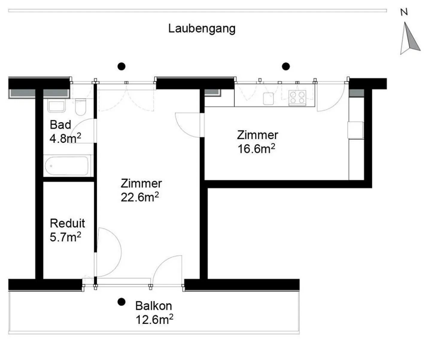 Appartamento 2 locali a Schlieren - Foto 8 di 8