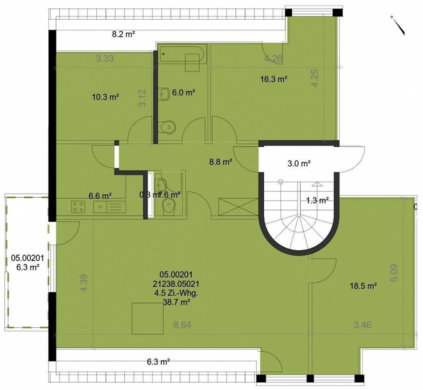 Above the rooftops of Kirchberg / New Year's promotion 1 month free! - Photo 13 of 13