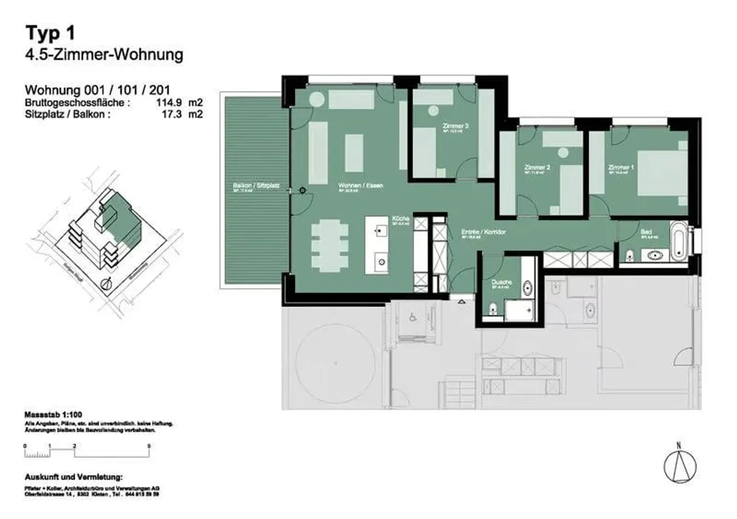 Moderne Wohnungen mit Dachterrasse - Foto 6 von 6