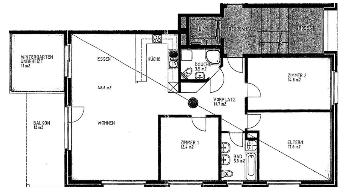 4.5-Zimmerwohnung inkl. zwei Hobbyräumen - Foto 14 di 15