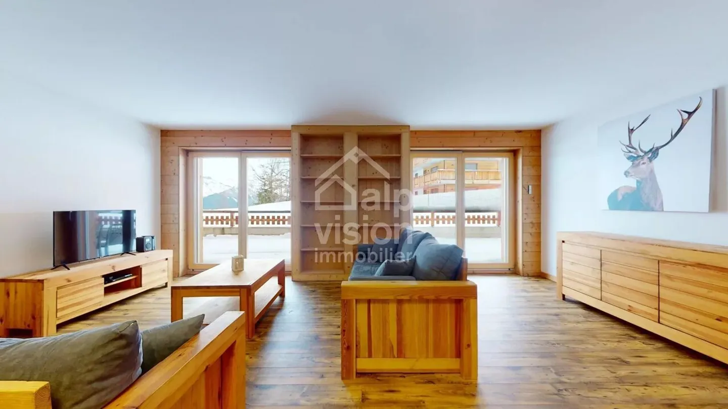 AUSGEZEICHNETE 3,5 ZIMMER WOHNUNG SKI IN SKI OUT IN VEYSONNAZ - Foto 1 von 13