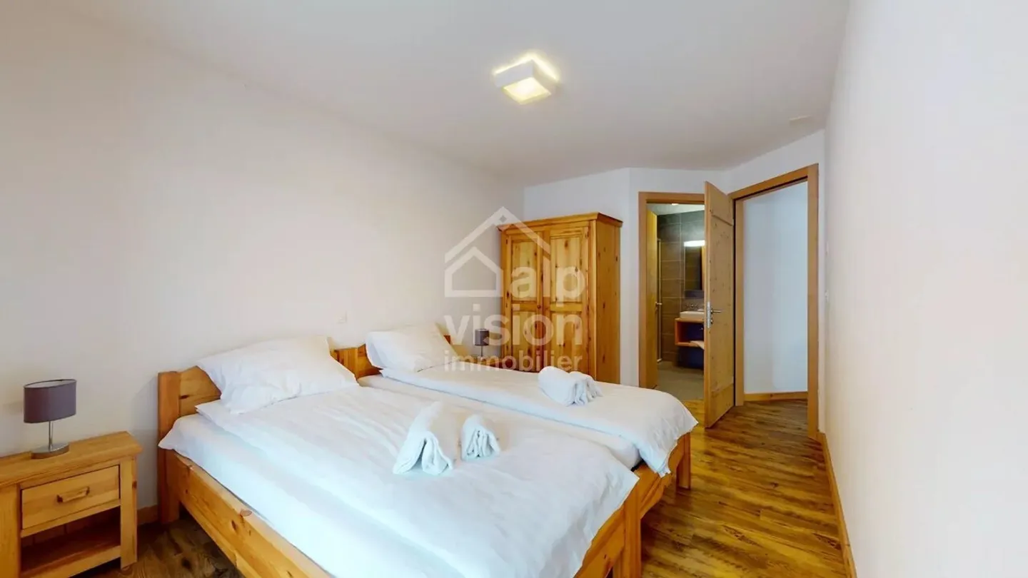 AUSGEZEICHNETE 3,5 ZIMMER WOHNUNG SKI IN SKI OUT IN VEYSONNAZ - Foto 8 von 13