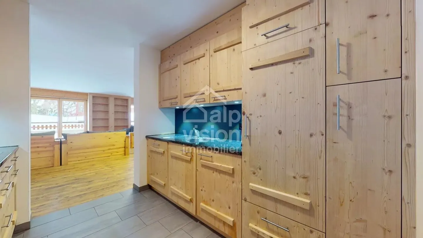 AUSGEZEICHNETE 3,5 ZIMMER WOHNUNG SKI IN SKI OUT IN VEYSONNAZ - Foto 10 von 13