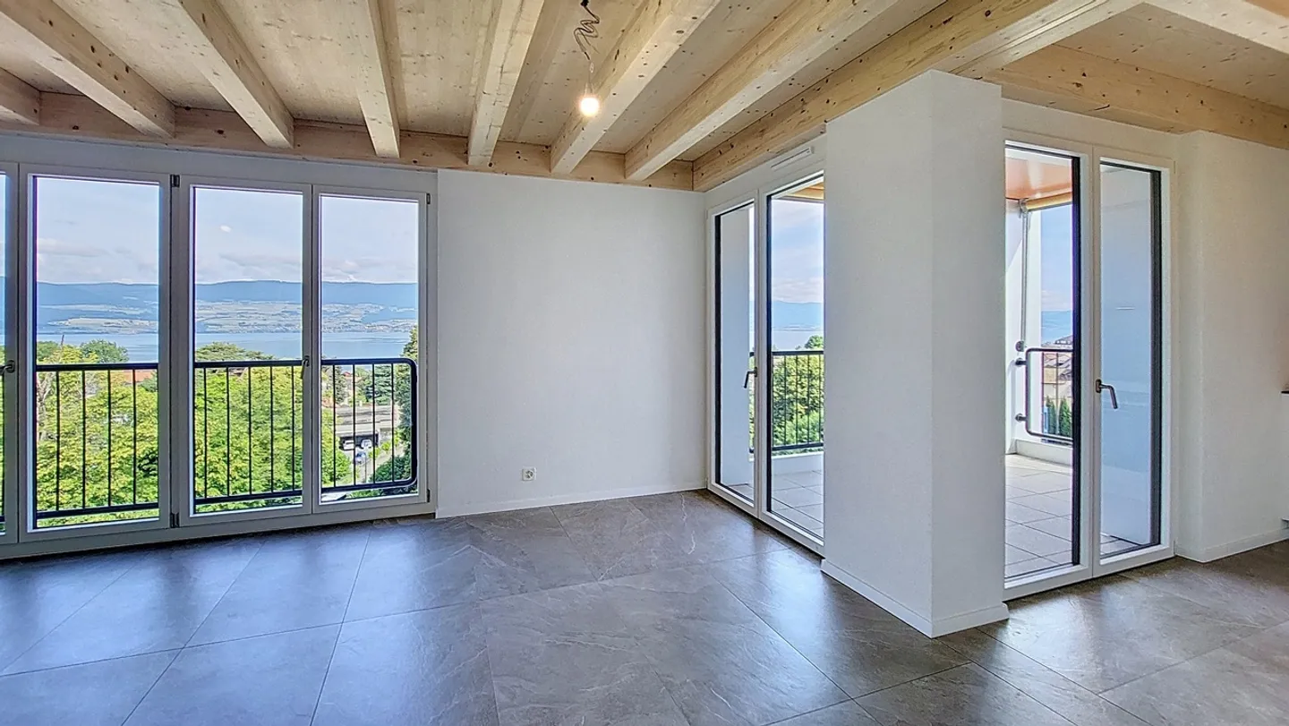 Appartamento 3.5 locali con vista mozzafiato sul lago a Estavayer-le-Lac - Foto 2 di 12
