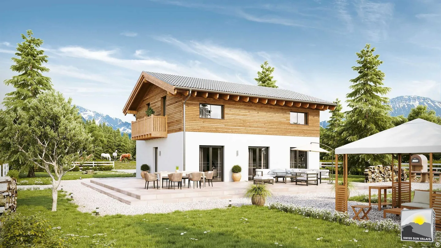 ROSALIA: Progetto di Villa Contemporanea in Vallese - Foto 3 di 11