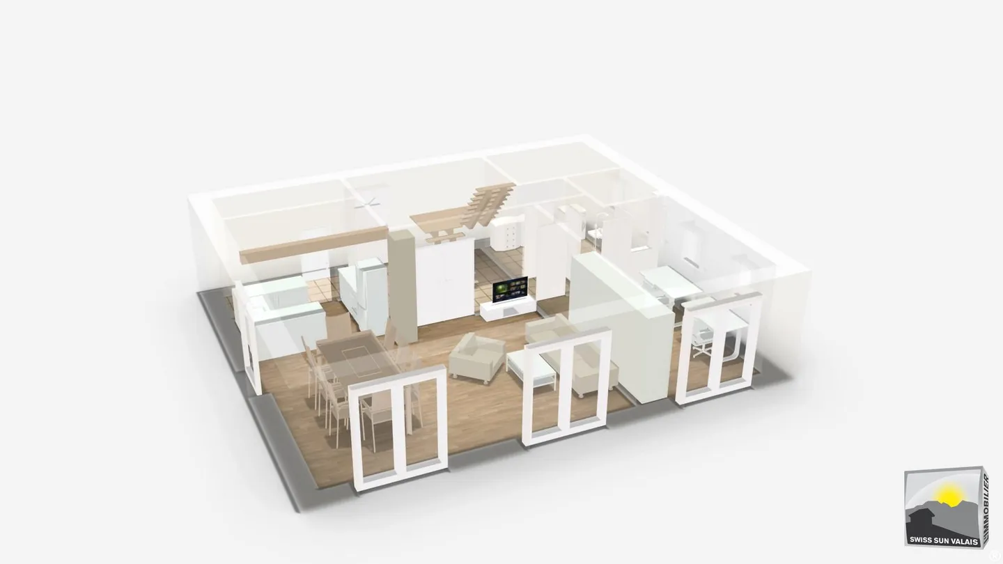 ROSALIA: Progetto di Villa Contemporanea in Vallese - Foto 5 di 11