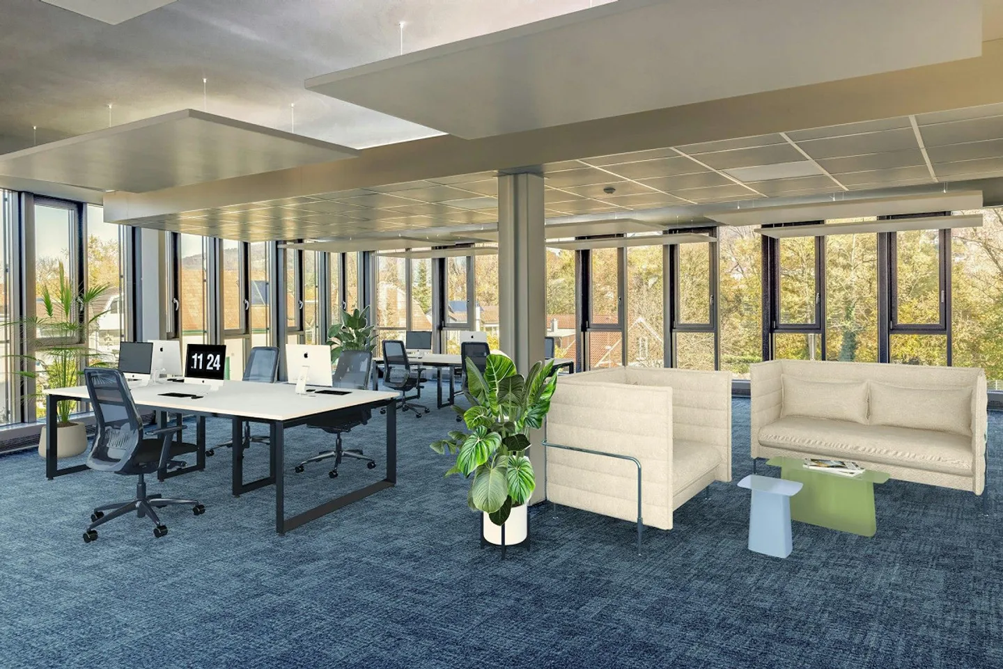 570m² Bureaux de qualité prêts à l'emploi à Aesch - GWERB7 - Photo 4 sur 9