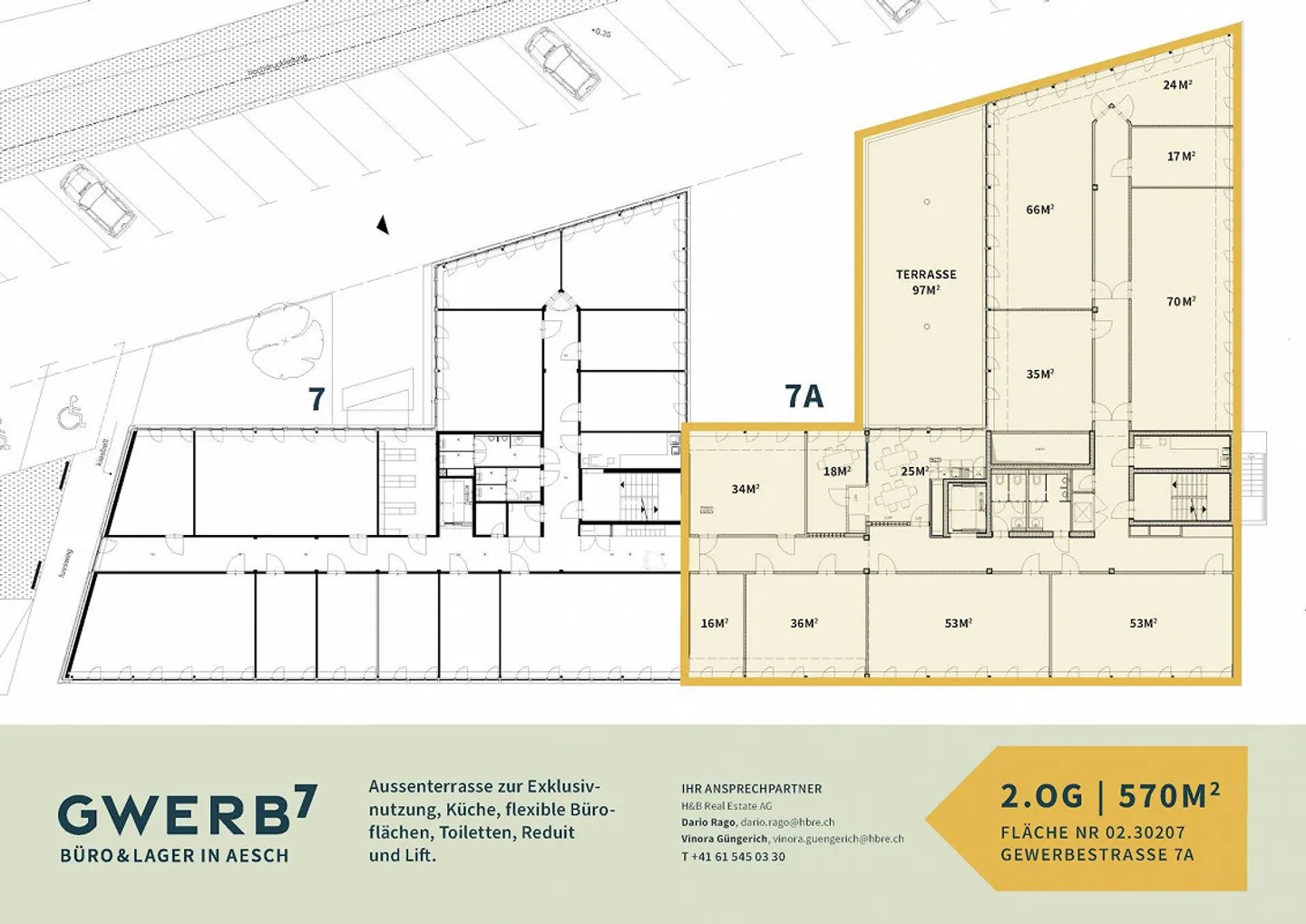 570m² Bureaux de qualité prêts à l'emploi à Aesch - GWERB7 - Photo 9 sur 9