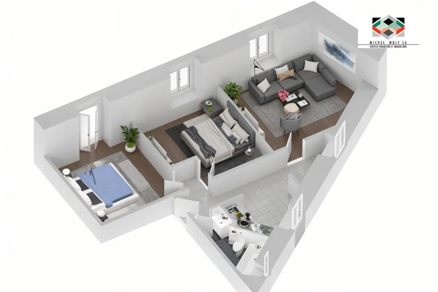 Appartement 3 pièces rénové - Photo 6 sur 9