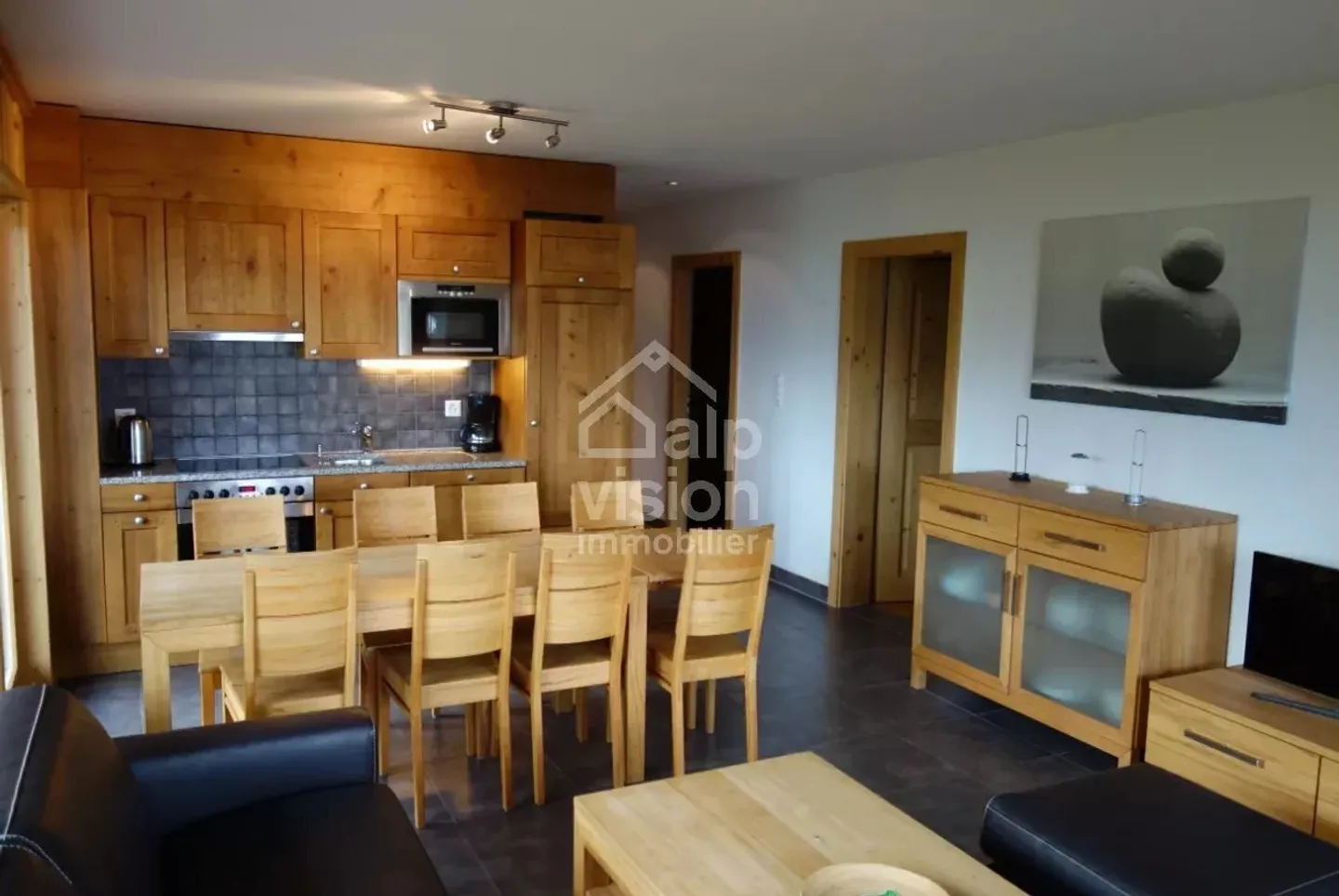 Charmante Wohnung in Veysonnaz - Foto 3 von 12