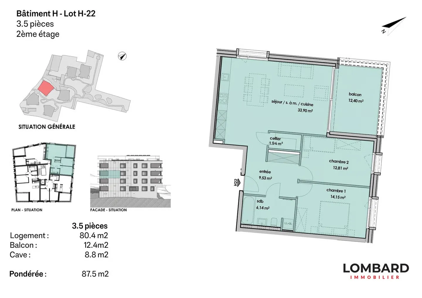 3.5 room apartment on the 2nd floor - Photo 6 of 6