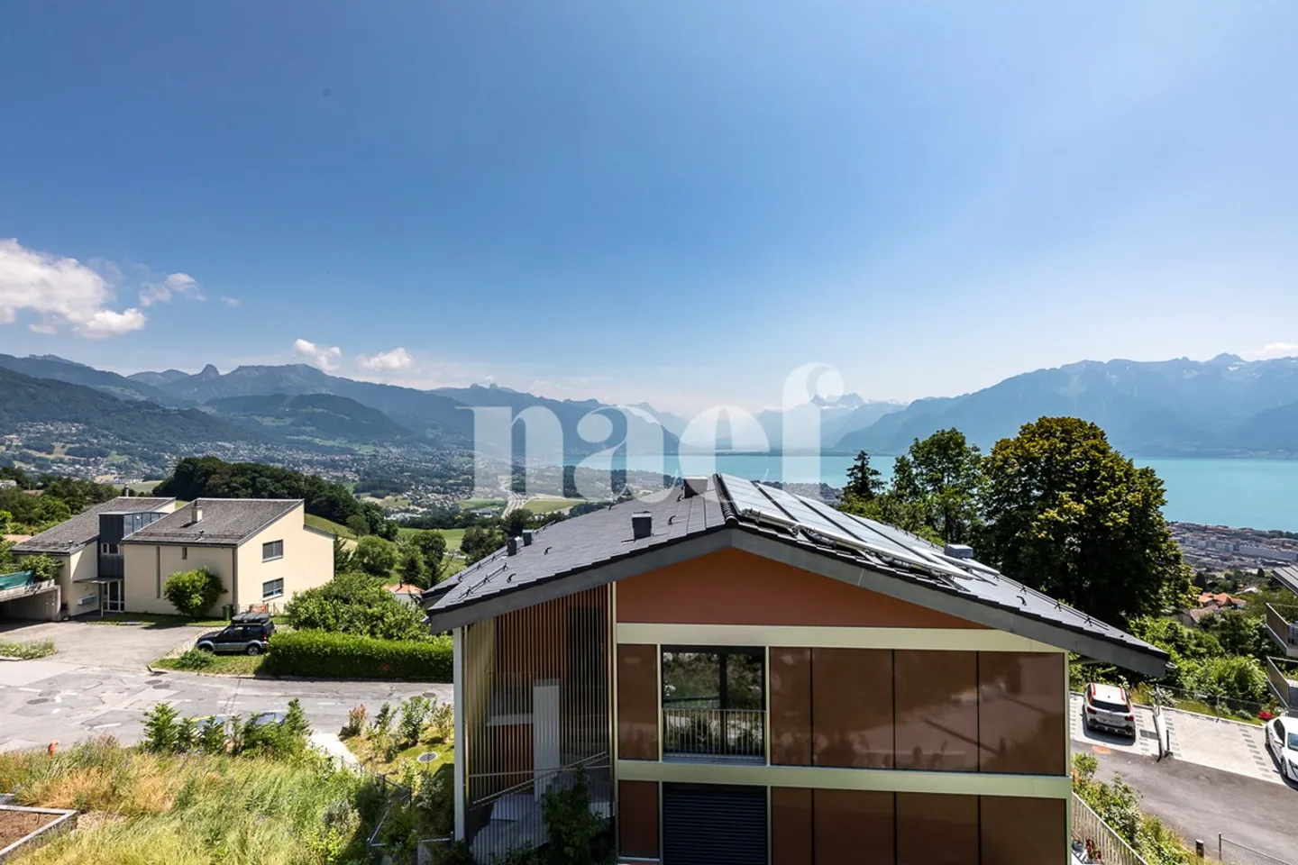 Neue 4.5-Zimmer-Wohnung im Dachgeschoss mit Galerie und spektakulärem Blick auf den See in Jongny - Lot D2 zum Verkauf - Foto 1 von 8