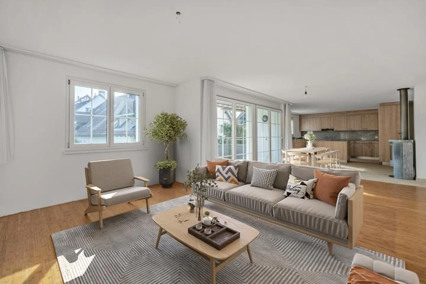 GEPFLEGTES WOHNEN IM ZÜRCHER UNTERLAND - Foto 1 von 9