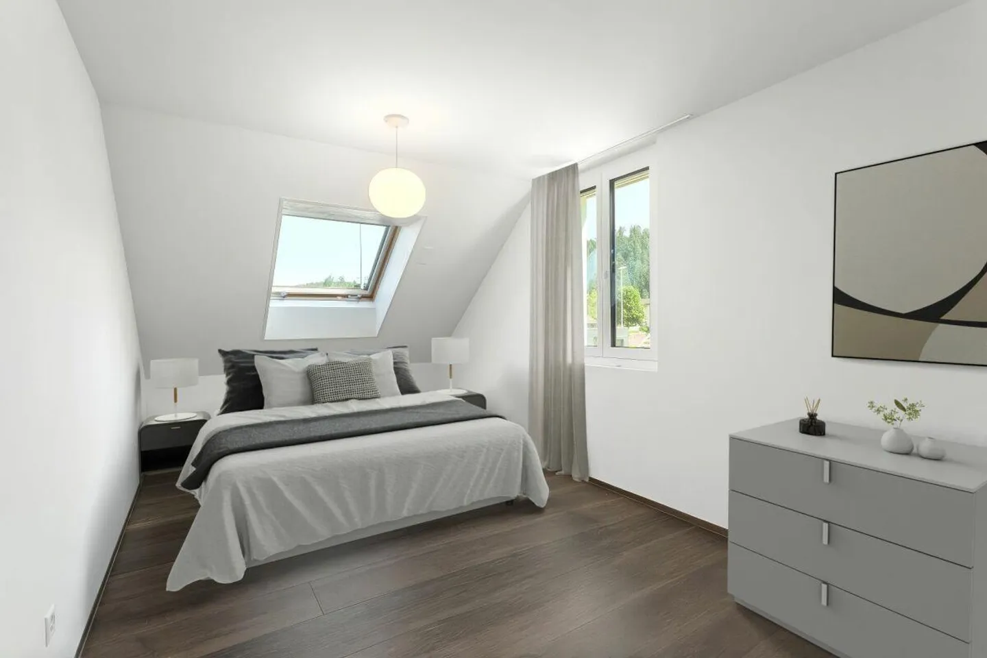 Move in and feel good - Stylish 5.5-room penthouse - Photo 4 of 9