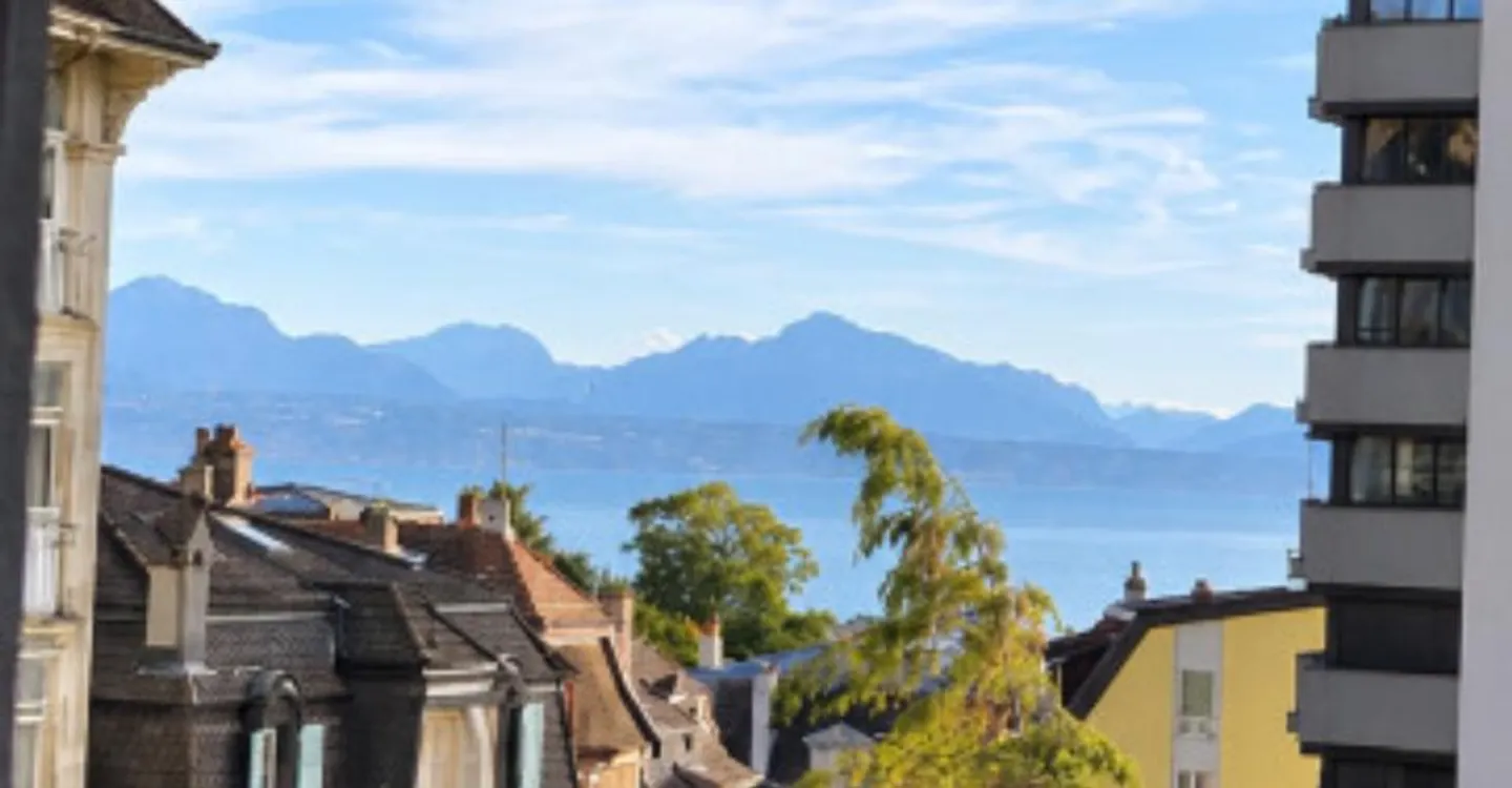Außergewöhnliche Wohnung im Herzen von Lausanne mit atemberaubendem Blick - Foto 4 von 4