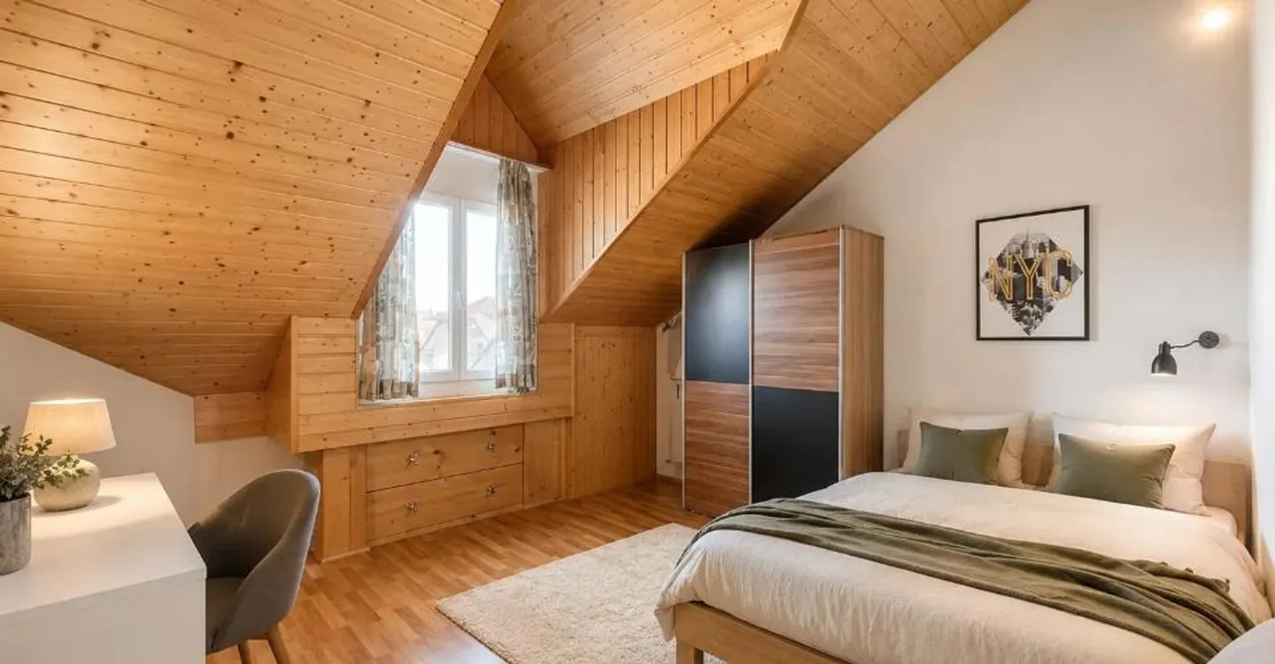 Duplex lumineux aux volumes généreux au coeur du Jorat - Foto 3 di 10