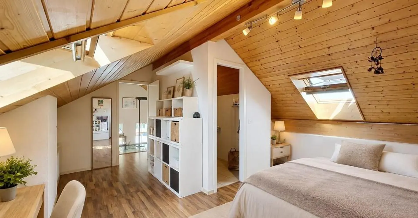 Duplex lumineux aux volumes généreux au coeur du Jorat - Foto 5 di 10