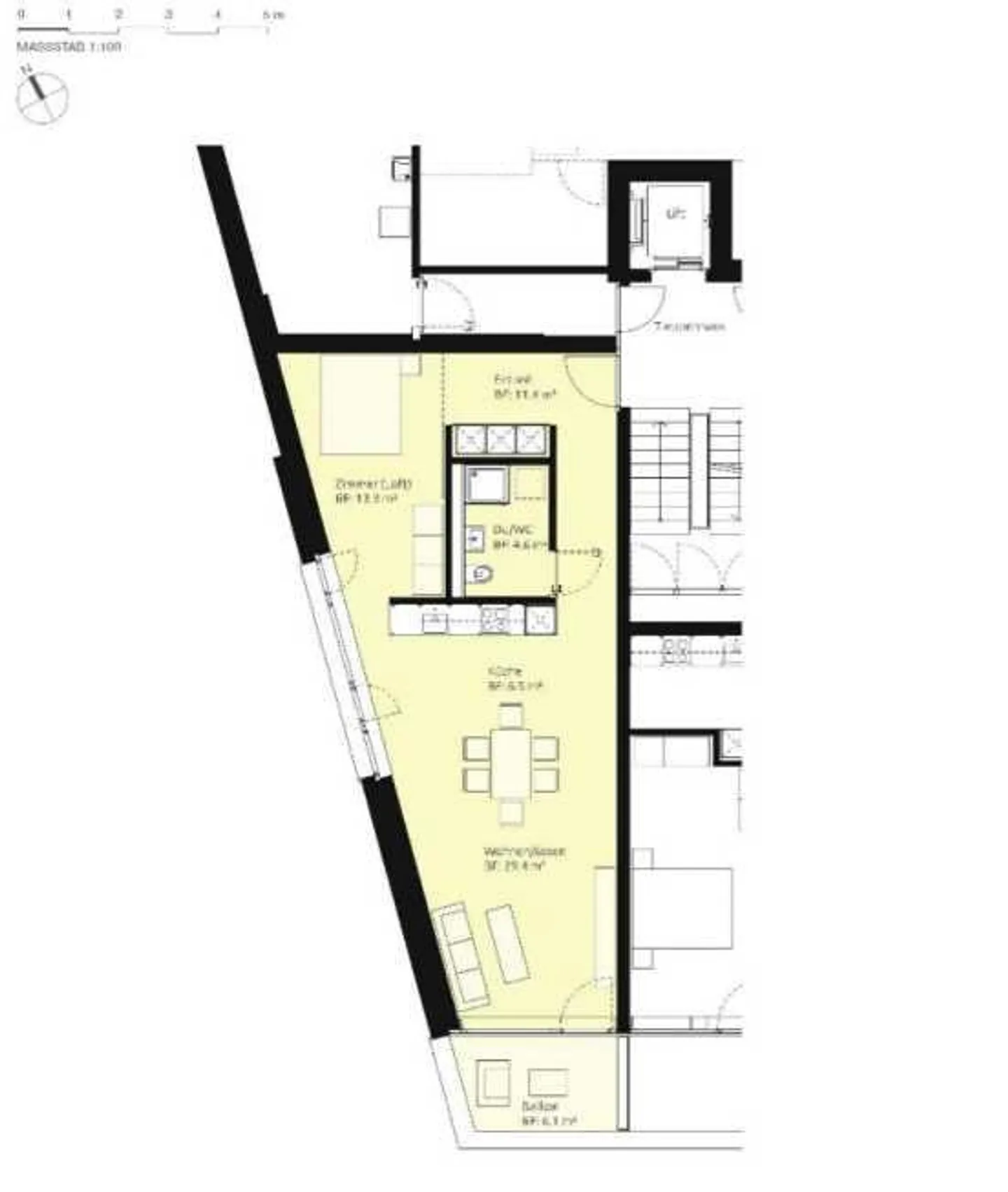 STUDIO Wohnen direkt an der Limmat! - Foto 5 von 5