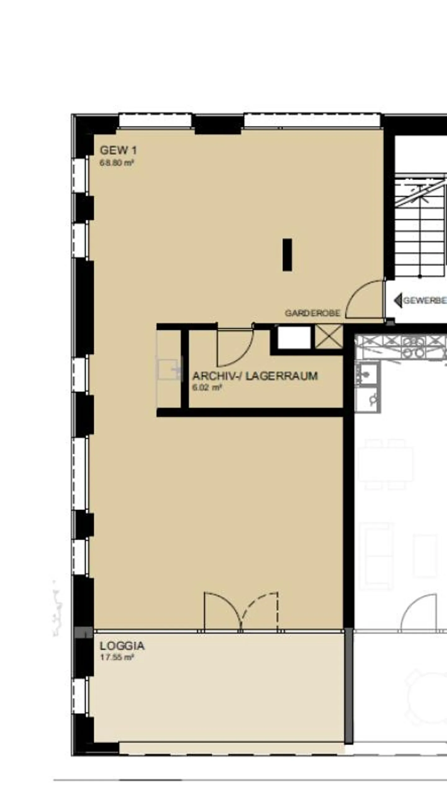 Neubau "Emseren" - Gewerberäume für Praxis, Büro, Atelier - Foto 4 von 6