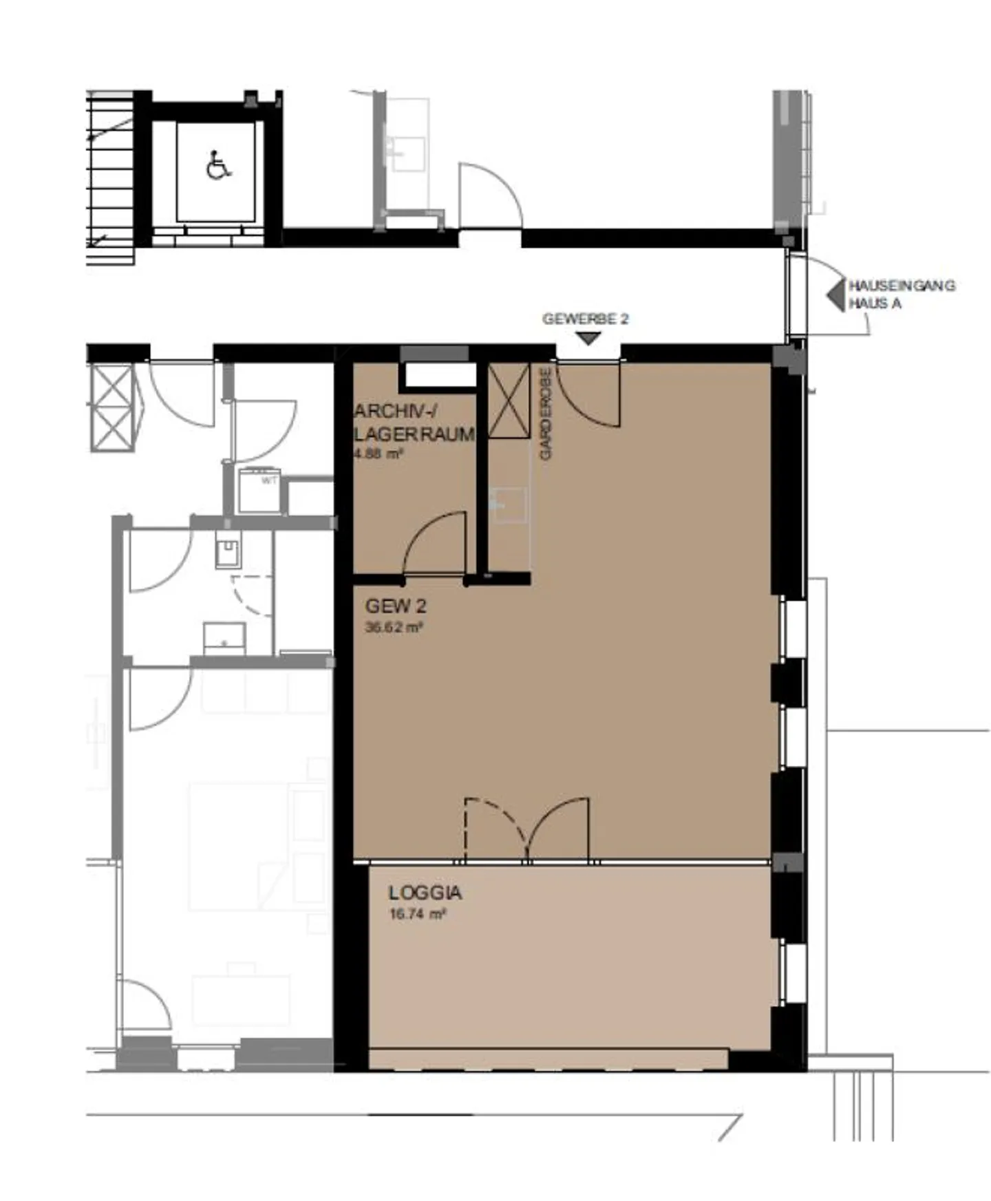 Neubau "Emseren" - Gewerberäume für Praxis, Büro, Atelier - Foto 5 von 6