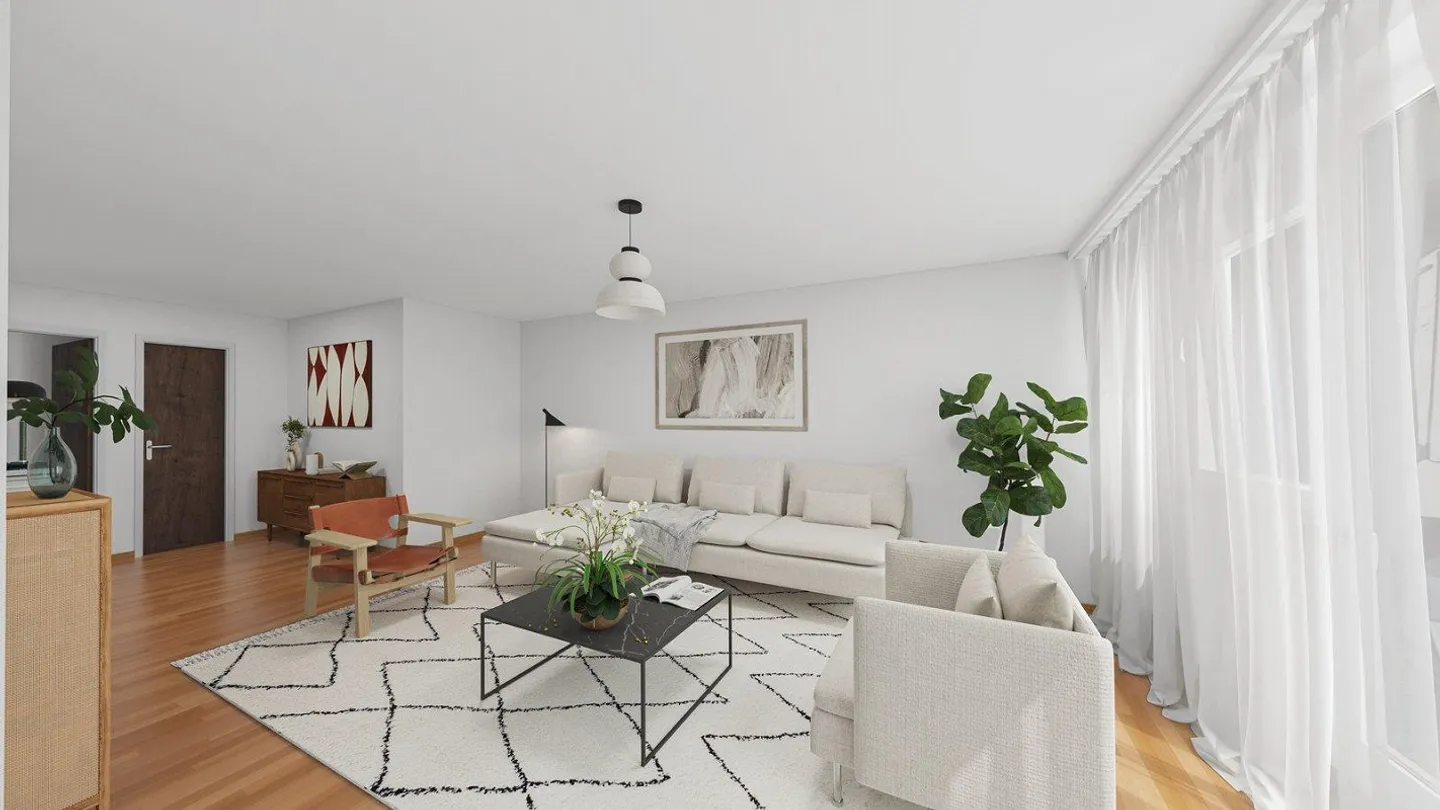 AgentSelly - Bright 2.5-Room Apartment with Great Potential - Photo 2 of 13