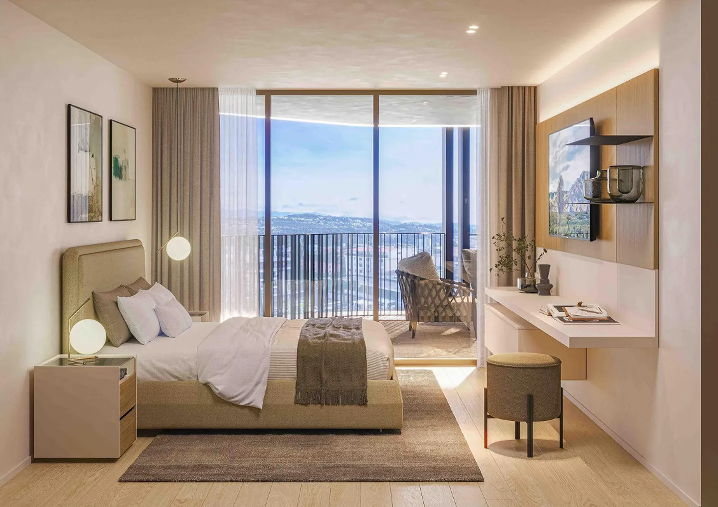 Moderne 4.5 Zimmer mit Terrasse in Lugano Pregassona - Foto 3 von 4