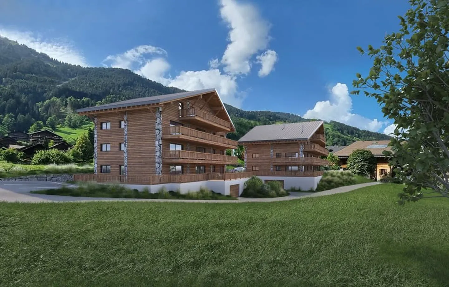 Nuovo appartamento di 3,5 locali a Champéry - Residenza principale - Vendita su progetto - Foto 1 di 5