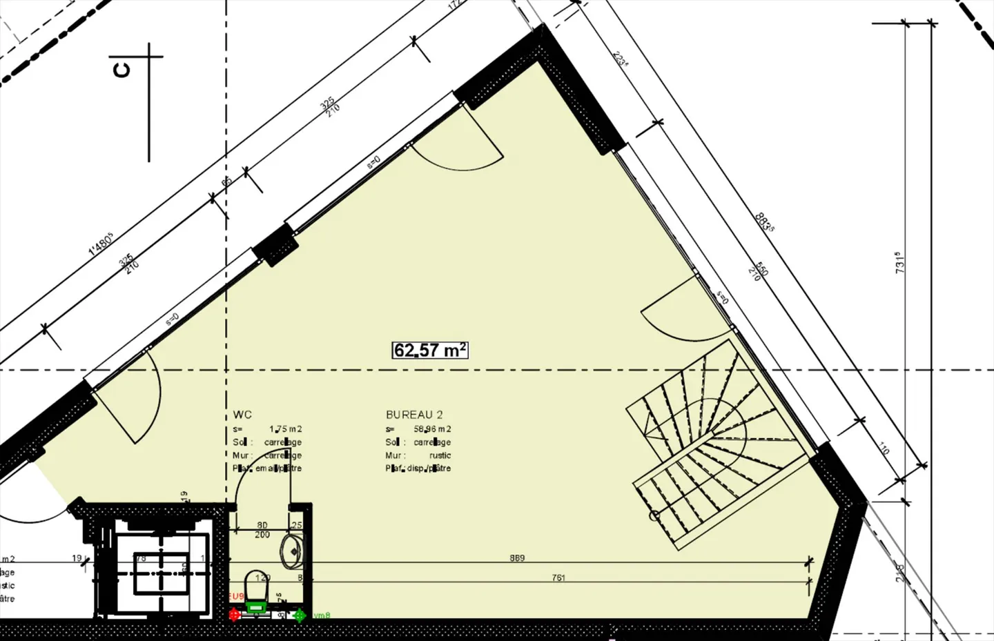 Ufficio / superficie commerciale di 63 m2 - Foto 3 di 3