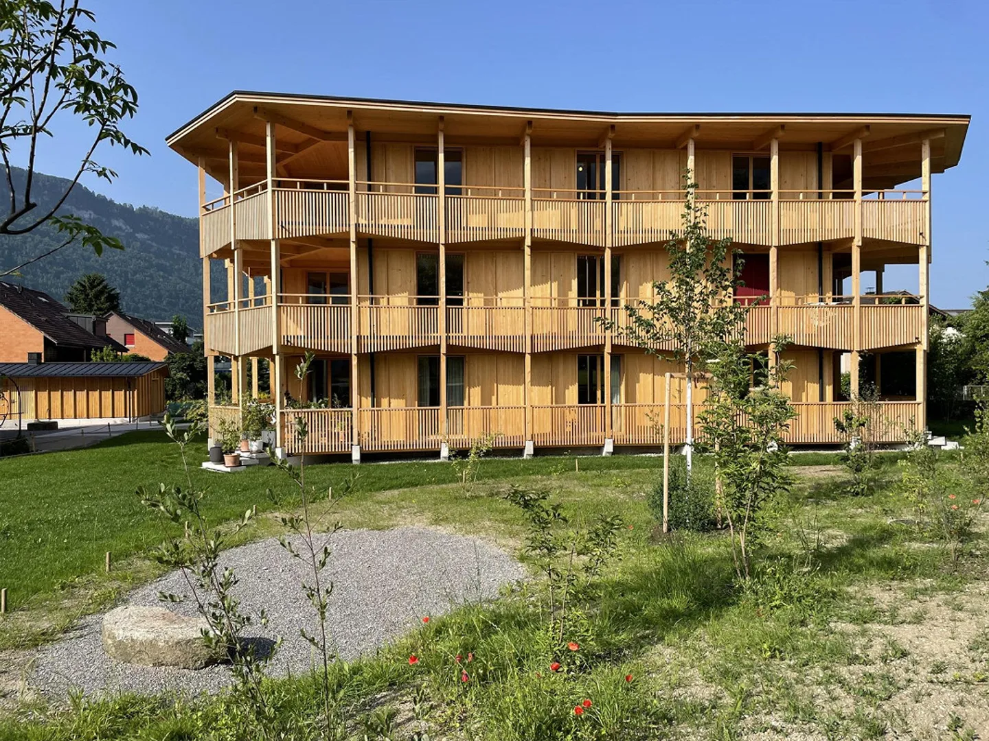 Erstvermietung - Wohnen im idyllischen Vollholzhaus - Foto 2 von 19