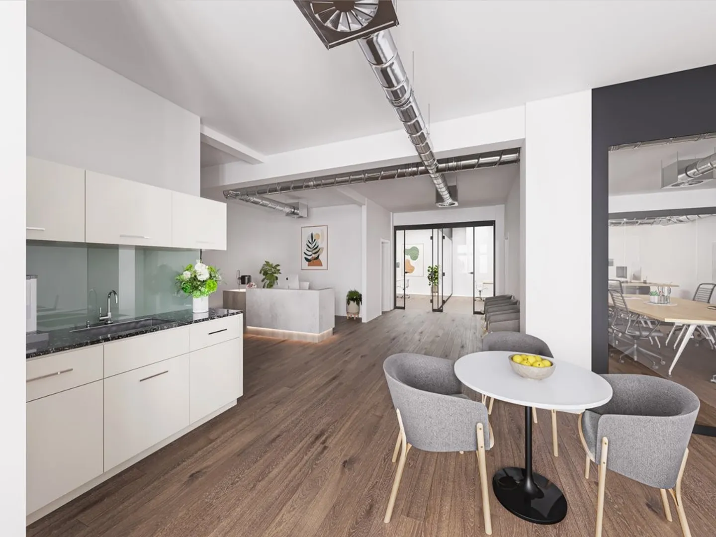 Moderne Open-Space-Bürofläche im Stadtzentrum - Foto 4 von 9