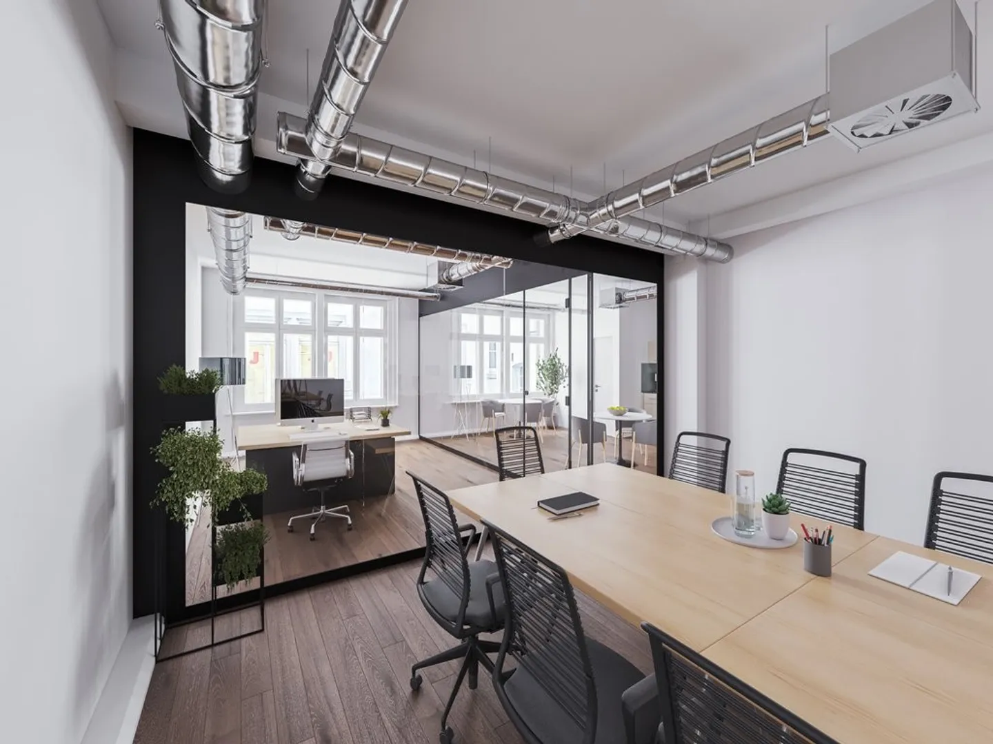 Moderne Open-Space-Bürofläche im Stadtzentrum - Foto 6 von 9