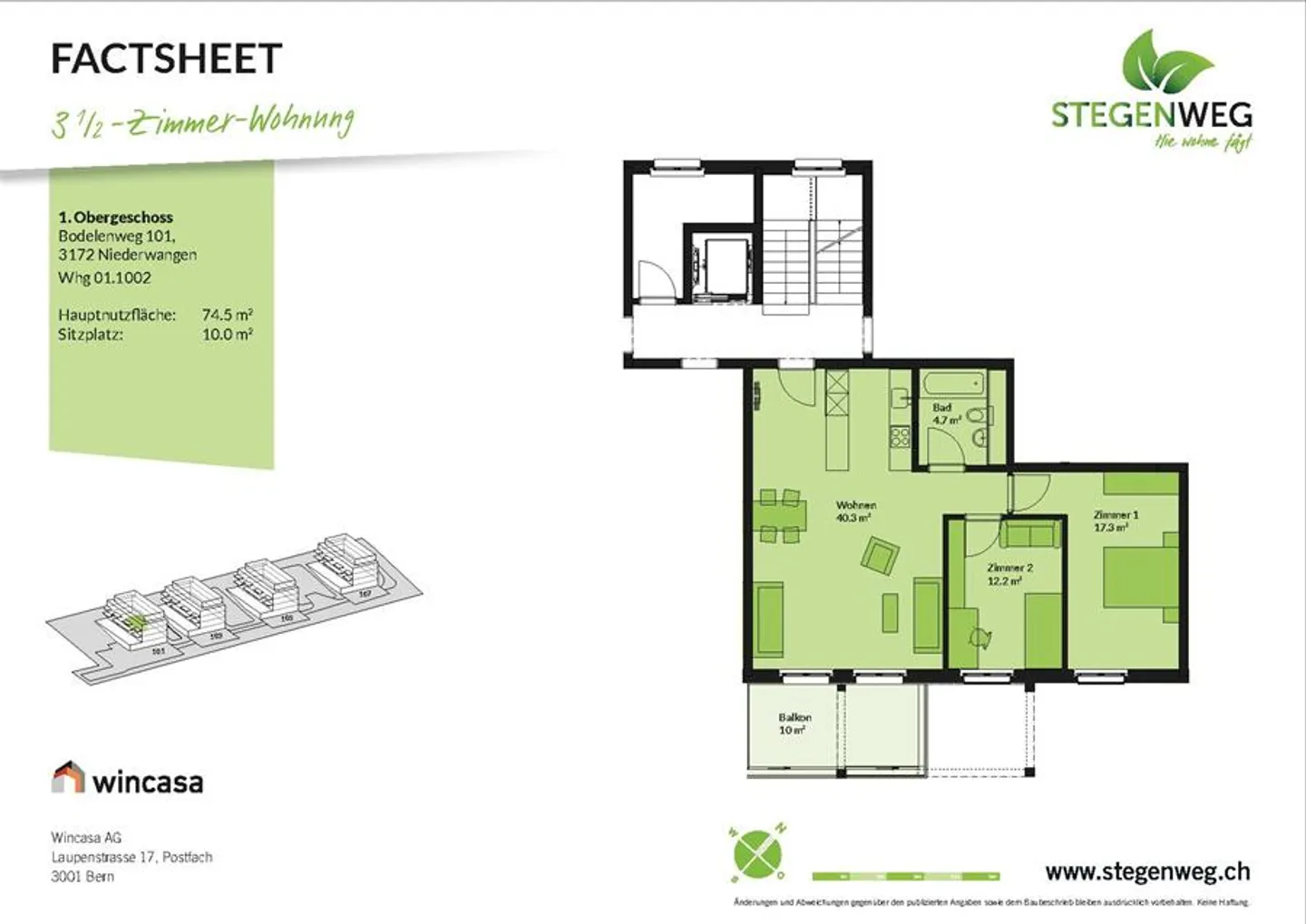 3,5-Zimmer-Wohnung - Foto 7 von 7