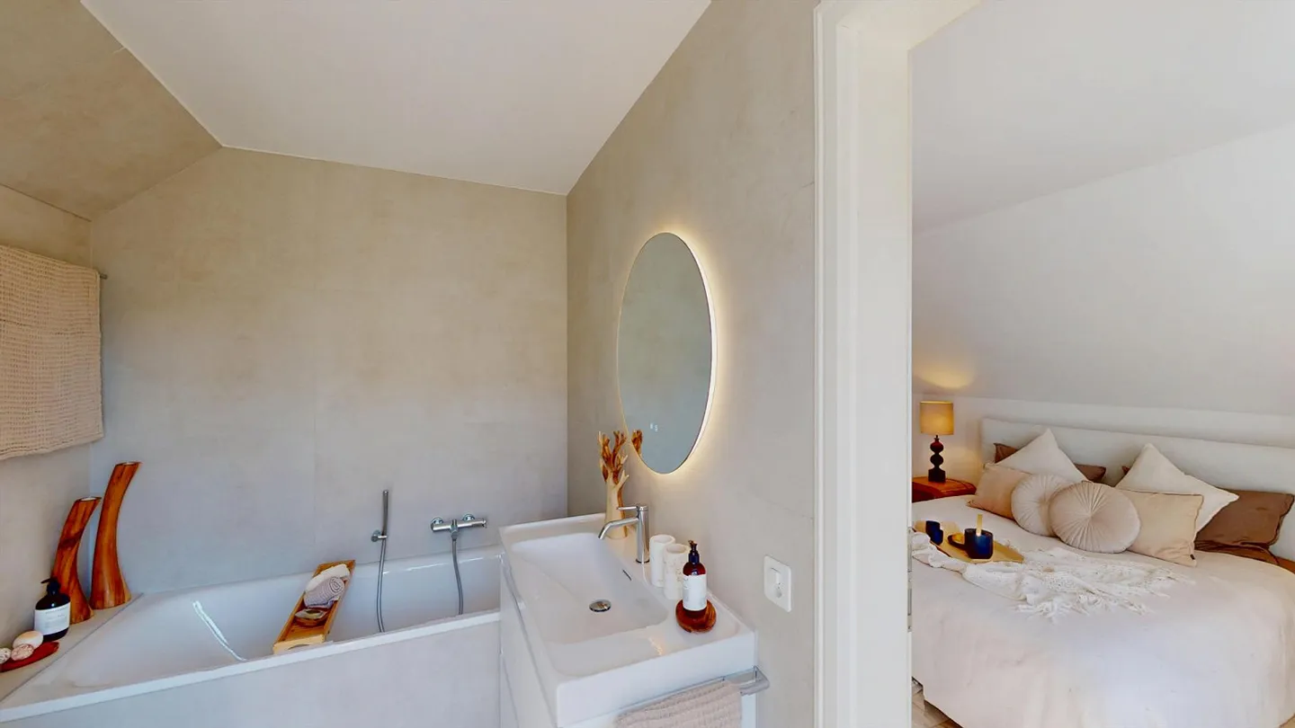 Maison de campagne idyllique avec vue panoramique, grand jardin et garage à Lupsingen - Photo 9 sur 14