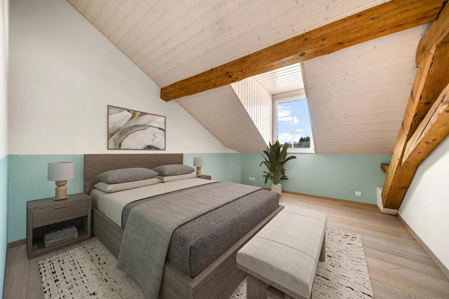 Magnificent renovated penthouse in the heart of Gimel - Photo 6 of 13