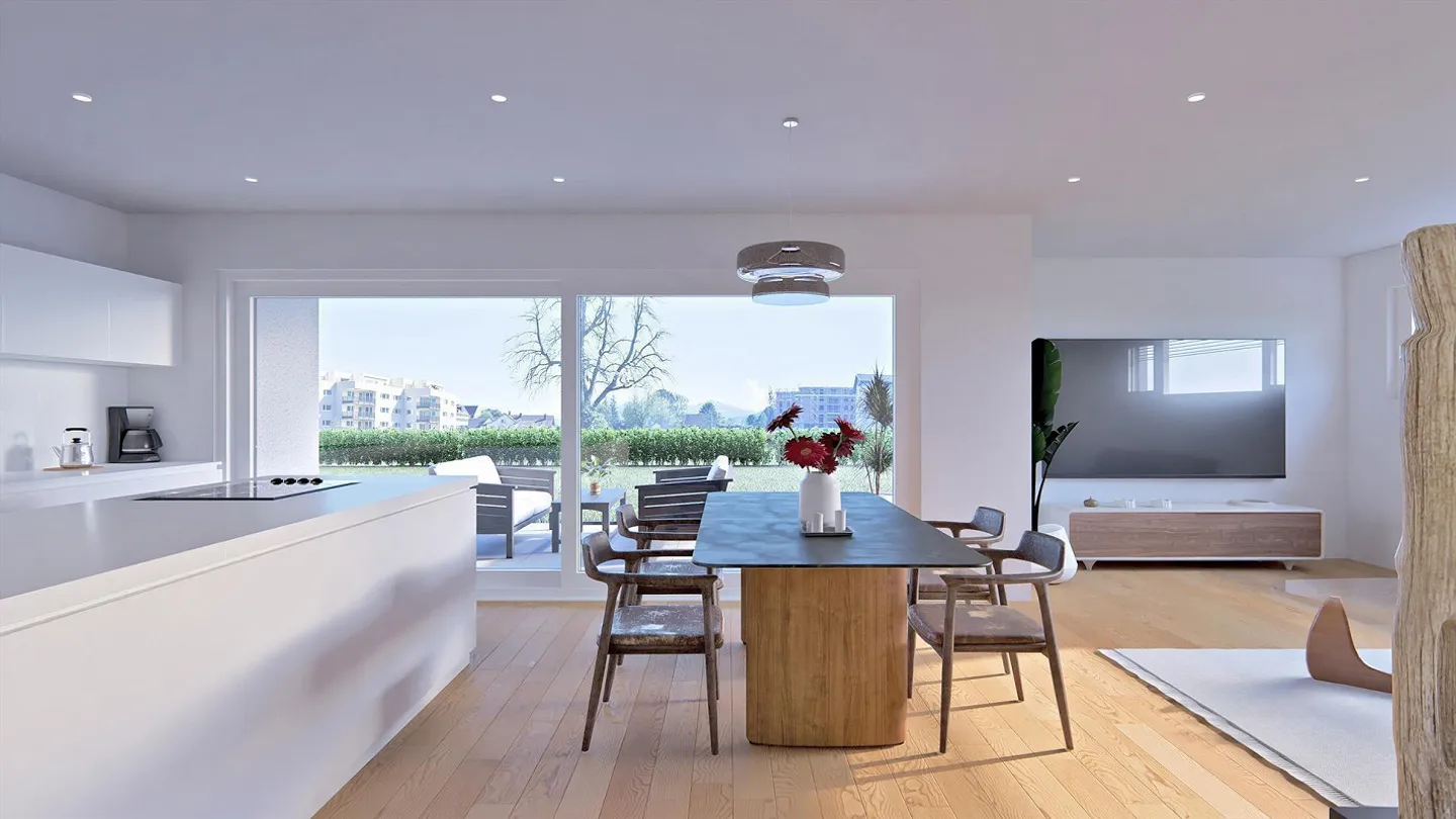 NEW BUILD "Atria Solis" - 4.5 room apartment with office on the 1st floor - Photo 3 of 9