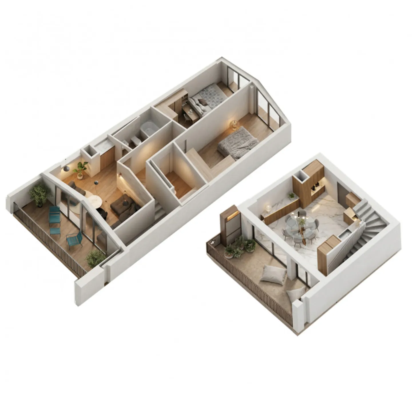 NEW Large Duplex 3.5 rooms with panoramic view at a controlled budget lot 303 - Photo 1 of 9