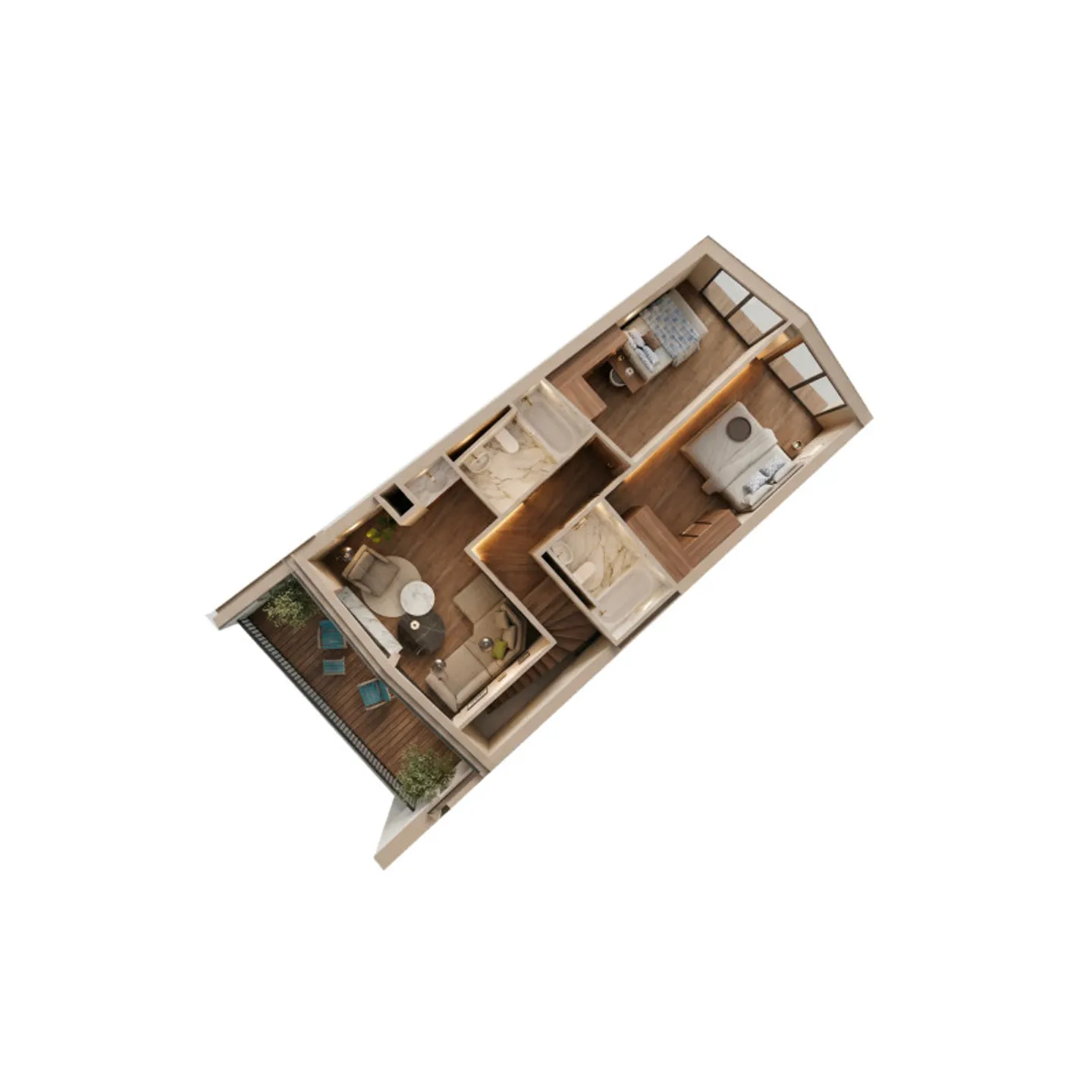 NEW Large Duplex 3.5 rooms with panoramic view at a controlled budget lot 303 - Photo 6 of 9