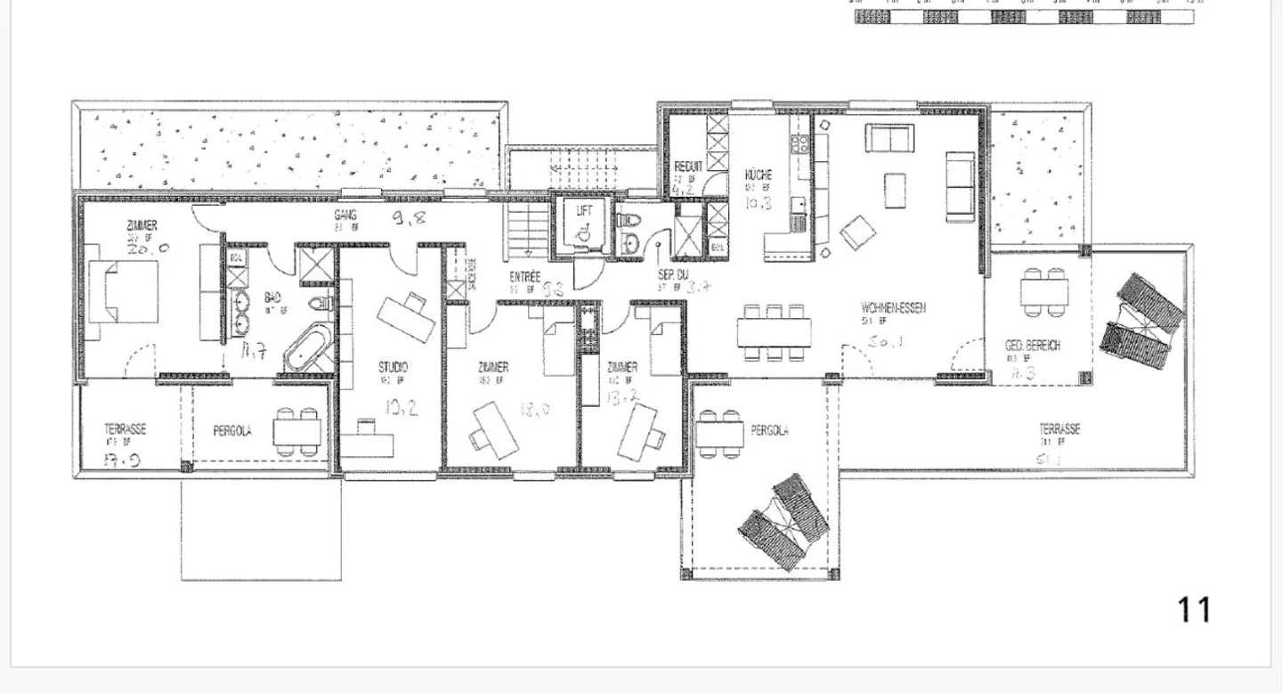Appartamento attico di 5,5 stanze, 3° piano in una posizione tranquilla - Foto 11 di 12