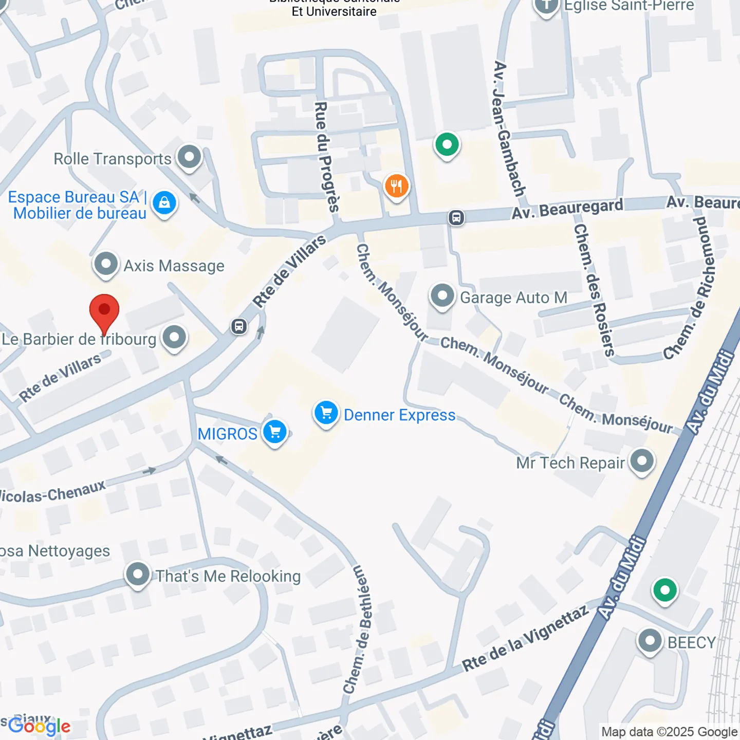 Fribourg / Rte de Villars - place extérieure  - Photo 2 sur 2