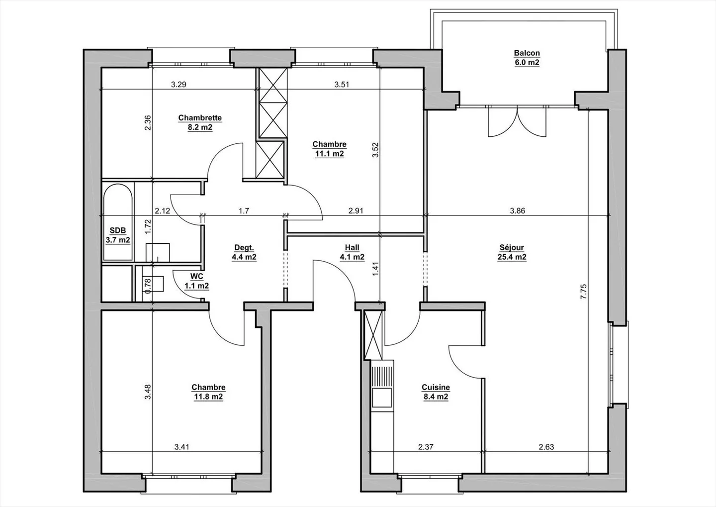 Incantevole appartamento di 5 stanze al 1° piano di un edificio sicuro vicino a tutto - Foto 2 di 2
