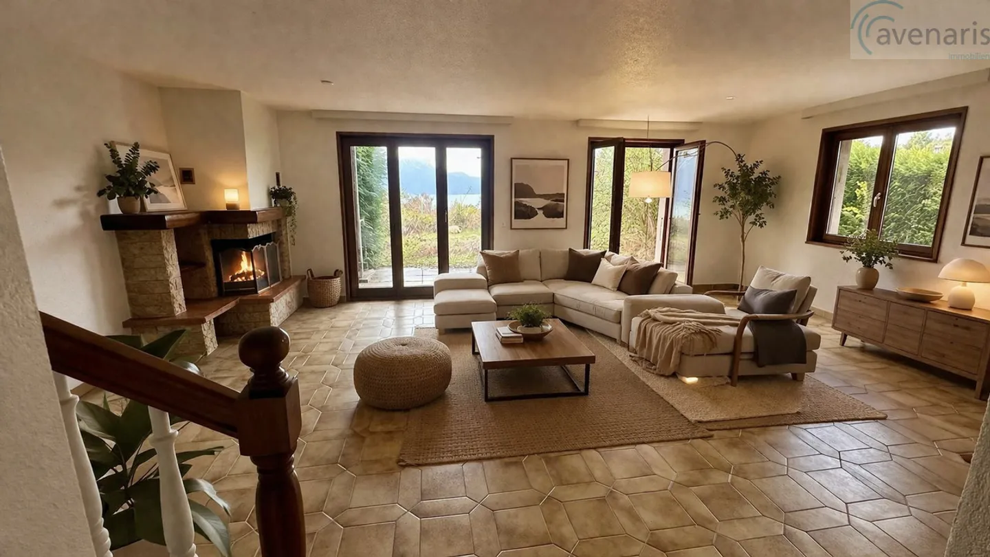 Casa bifamiliare con vista esclusiva sul Lago di Ginevra e sulle montagne - Foto 5 di 17