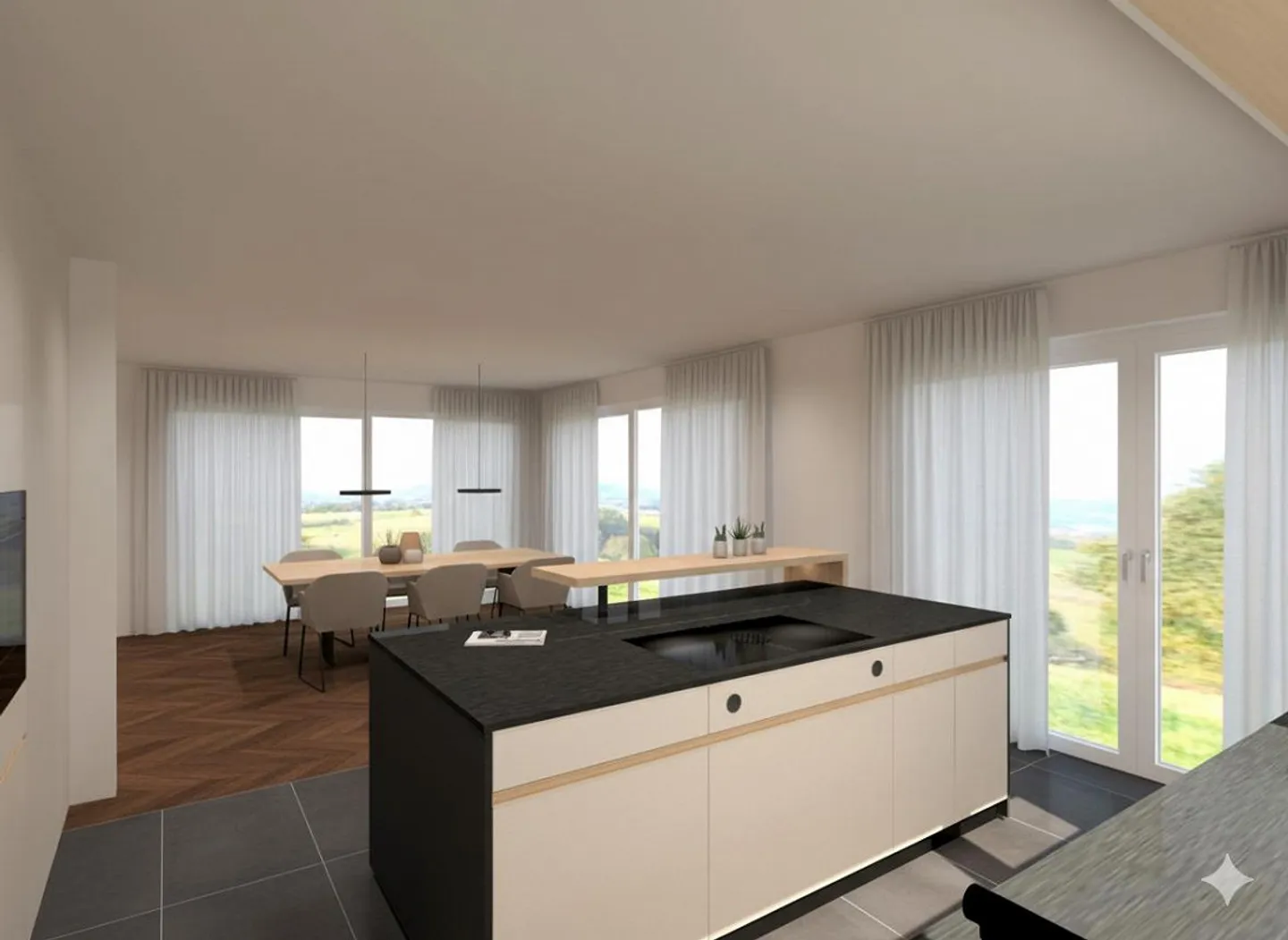 Exclusive living experience with a view: 5.5-room penthouse apartment - Photo 2 of 8